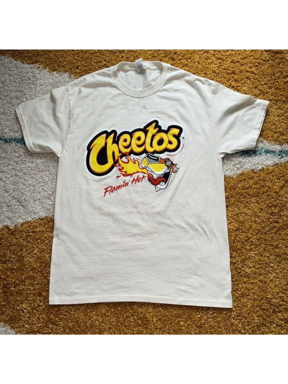 Flamin' Hot Cheetos Chester Cheetah T-Shirt Mens Medium Short Sleeve